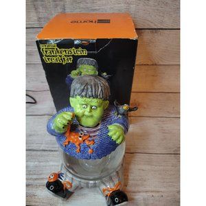 Frankenstein Halloween snack jar